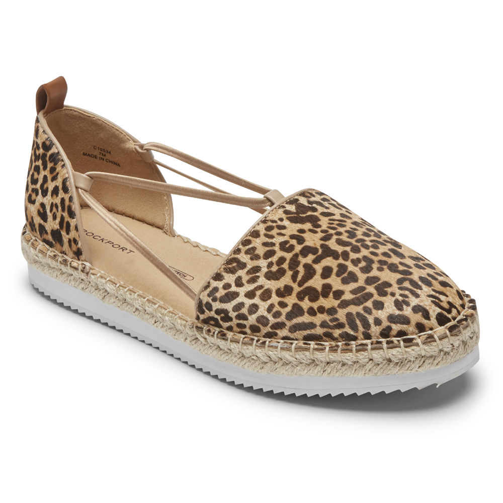 Rockport Singapore Womens Slip-On - Seaview Bungee Leopard - KR8219347